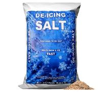 Elixir Garden Supplies Elixir Gardens Brown De-Icing Rock Salt For Snow & Ice On Driveways, Paths & Pavements X5Kg Bag
