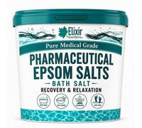 Elixir Garden Supplies Elixir Gardens Epsom Bath Salts Pharmaceutical Medical Grade Magnesium Sulphate Supplied In A Tub X 25Kg