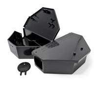 Elixir Garden Supplies Elixir Gardens Mouse Bait Station Boxes With Locking Tamper Proof Lid X3