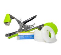 Elixir Garden Supplies Elixir Gardens Plant Tying Machine, Tape Colour Clear. Full Kit With 20 Tapes & 10,000 Staples
