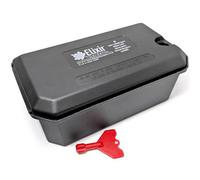 Elixir Garden Supplies Elixir Gardens Rat Bait Station Box With Locking Tamper Proof Lid X3