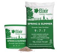 Elixir Garden Supplies Elixir Gardens Spring & Summer 9-7-7 Garden Lawn Fertiliser Granular Grass Food/turf Feed Tub X20Kg