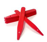 Elixir Gardens 10cm/4" Plastic Resuseable Plant/Flower Stick-in Labels/Tags | Red x 500
