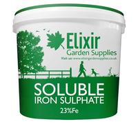 Elixir Gardens 23% FE Soluble Iron/Ferrous Sulphate | Lawn Tonic & Grass Green-Up| 3kg Tub | Makes 240L of Liquid Feed