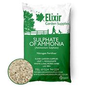 Elixir Gardens 25kg Granular Sulphate of Ammonia Vegetable Growth Fertiliser 21-0-0 | Treats 1250sqm