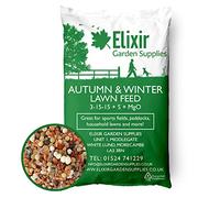 Elixir Gardens Autumn Winter Fertiliser, Sports Field, Paddock and Lawn Feed | Treats 60sqm, Made for British Climate | 1kg-25kg in bag or tub | NPK 3-15-15 + 5.2% S | x 3kg tub