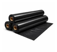 Elixir Gardens Black Heavy Duty Polythene Sheeting 125mu | 2m wide | x 50m