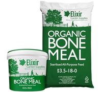 Elixir Gardens Bone Meal Organic Sterilised Garden Fertiliser & All-Purpose Plant Feed | Bags & Tubs Available from 1kg-25kg | 15kg Bag