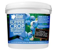 Elixir Gardens Bumper Crop Blueberry Special Fertiliser | Soluble Feed for Blueberries, Raspberry & Strawberry Plants | 1kg - 20kg Supplied in Bag or Tub | NPK 12-10-10+ 4 | 5kg Resealable Tub
