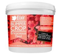 Elixir Gardens Bumper Crop Ericaceous Feed Fertiliser - NPK 12-10-10+ 4 | Plant Food for Azalea, Magnolia, Rhododendron & Camellia | Available from 1kg - 20kg | 10kg Resealable Tub
