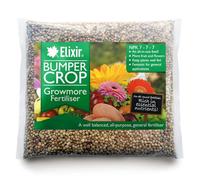 Elixir Gardens Bumper Crop Growmore Fertiliser NPK 7-7-7 | Various quantities available (from 500g to 25kg) | 5kg, Supplied in Polythene Bag | Treats 100sqm