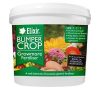 Elixir Gardens Bumper Crop Growmore Fertiliser NPK 7-7-7 | Various quantities available (from 500g to 25kg) | 1kg, Supplied in Re-Sealable Tub | Treats 20sqm