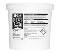 Elixir Gardens Bumper Crop Rose & Shrub Food | N.P.K: 4-3-8+8Fe | Granular Perennial Flower & Bush Fertiliser with Added Iron & Magnesium for Top Dressing & Planting | 2.5kg Tub