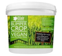 Elixir Gardens Bumper Crop Vegan Pre-Seeder Fertiliser Pellets (N.P.K 8-6-11) | Organic Lawn & Grass Preparation & Soil/Compost Enhancer | 5kg Tub