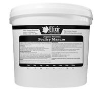 Elixir Gardens Chicken/Poultry Manure Pellets | Organic Fertiliser | 10kg Tub | Treats up to 250 sqm