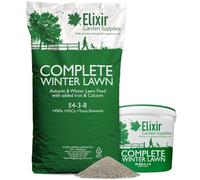 Elixir Gardens Complete Winter Lawn Premium Compund Fertiliser | Autumn & Winter Turf Feed Optimized for British Climate (N.P.K 4-3-8 + 4% Fe + 5% Ca) | 1kg Tub Treats up to 29 sq.m