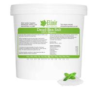 Elixir Gardens Dead Sea Salts 100% Organic 0.8-5mm Granules Tub 1kg
