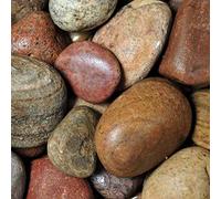 Elixir Gardens Decorative Coloured Scottish Stones Cobbles Pebbles Paddlestones Gravel Chippings Aggregate Various Sizes 1kg-1000kg | (20kg x 2, Scottish Cobbles 50-80mm)