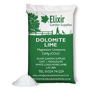 Elixir Gardens Dolomite Lime Fertiliser & Soil Improver | 500g-25kg Bags Available | Magnesium Limestone Dolodust 25kg Bag | Treats up to 500 sq. meters!
