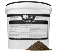 Elixir Gardens Dried Blood Organic Multi-Purpose Fertiliser 12-0-0 Various Sizes 500g-25kg | 15kg Tub | Treats 430sqm