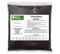 Elixir Gardens Dried Blood Organic Multi-Purpose Fertiliser 500g-25kg Sizes | N.P.K 12-0-0 | 15kg Bag | Treats over 400sqm