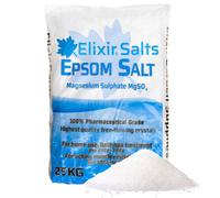 Elixir Gardens Epsom Bath Salts 25KG Pharmaceutical Grade Magnesium Sulphate