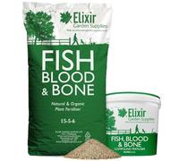 Elixir Gardens Fish, Blood and Bone Organic-Based Fertiliser | 10kg Bag | Treats over 140sqm