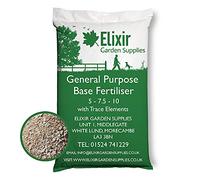 Elixir Gardens General Purpose Base Fertiliser | 5-7.5-10 + Trace Elements Various Sizes 500g-25kg | 3kg bag | Treats 85sqm
