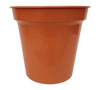 Elixir Gardens Glossy Recycled Plastic Terracotta Plant Pot Various Sizes 3,4,5,6,7,8,10,12.5,15" Various Quantities 1-50 | 10" x 2