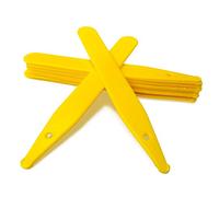Elixir Gardens L4 Plastic Re-Usable Plant & Flower Labels | Pen & Pencil Compatible | from 50-10000 | 4" / 10cm Yellow Stick in Label x 5000