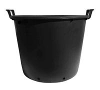 Elixir Gardens Large Strong Outdoor Plastic Plant Pot/Tree & Shrub Pots with Handles | 30, 35, 50, 75, 80, 95, 110 & 130 L Plastic Planter Pots in 1-10 Quantities | 130 Litre x 4
