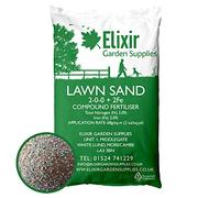Elixir Gardens Lawn Sand | Professional Grass/Paddock Top Dressing + Nitrogen Feed | Turf & Lawn Green-Up | N.P.K 2-0-0+2 Fe | 15kg Bag | Treats over 210 sq.m