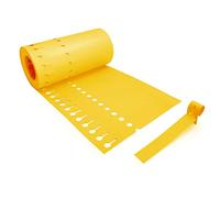 Elixir Gardens Loop Lock Plant Labels 160mm x 16mm Tie on Tree Shrub Rose Professional Tags Yellow x 50
