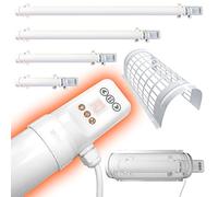 Elixir Gardens Low Energy TH03-D Tubular/Tube Heater with Digital Timer | 1ft,2ft,3ft,4ft with Optional Guards | Greenhouse, Garage & Outbuilding Heating | 90cm (180W) Plus Guard