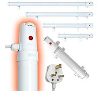 Elixir Gardens Low Energy TH03B Tubular/Tube Heater | Greenhouse/Garage/Shed Frost Protection | 1ft,2ft,3ft,4ft Sizes with Optional Guard & Thermostat | 90cm 180W