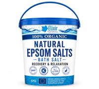 Elixir Gardens Organic Epsom Salts Food Grade, Supplied in a Tub (5kg)
