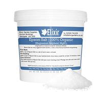 Elixir Gardens Organic FCC Food Epsom Bath Salts | 10KG Bucket/TUB | Magnesium Sulphate