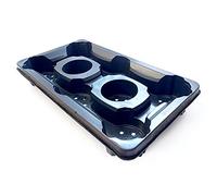 Elixir Gardens Plant Pot Carry Trays Flower/Seedling Potting Tray Various Sizes 7cm-13cm Various Quantities 1-100 | 13cm Round Tray x 2