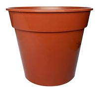 Elixir Gardens Plant Pot | Deep Terracotta Recycled Plastic Pots 23cm / 9" x 6