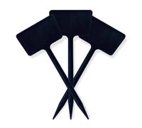 Elixir Gardens Plastic Black Angle Head Plant Labels | Available in Quantities of 10, 20, 30, 40, 50, 100, 200, 300, 500, 1000 | Flower Labelling | 6"/15cm x 1000