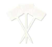 Elixir Gardens Plastic White Angle Head Plant Labels | Available in quantities of 10, 20, 30, 40, 50, 100, 200, 300, 500, 1000 | Flower Labelling | 6"/15cm x 20