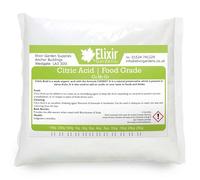 Elixir Gardens Pure Citric Acid | 250g Bag | Anhydrous Fine | for Use with Bath Bombs, Cleaning, descaling, preservative, Cooking, Nutrient, Elderflower, Food Grade | available quantities 250g - 25kg