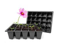 Elixir Gardens Reusable 20 Cell Seedling Germination Bedding Plant Pack Tray Inserts for Half Size Seed Propagator Trays | Various amounts available from 2 to 200 | x10