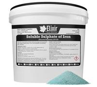 Elixir Gardens Soluble 20% Iron Sulphate Lawn Tonic 2kg Tub | Grass Green-Up | 2kg Tub | Makes 160L of Liquid Feed