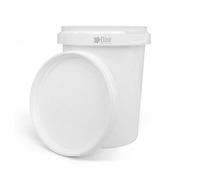 Elixir Gardens Strong Heavy Duty White Multi-Purpose Plastic Storage Containers Tubs Buckets with Lids | Available sizes 0.5, 1, 5, 10, 15, 25, 30 Litre| 0.5 Litre x 2
