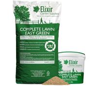 Elixir Gardens UK COMPLETE LAWN Weed, Feed & Mosskiller 10-2-2+8Fe | 4-in-1 Turf & Grass Fertiliser/Feed with Added Iron, Dicamba & Mecoprop-P | 32 Square Meters Coverage | 1kg Bag