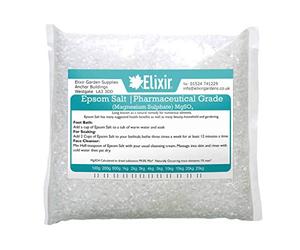 Elixir Gardens UK Epsom Salt (Pharmaceutical Grade) | Various Qty Available (from 300g - 25kg) | 10kg Supplied in Bag