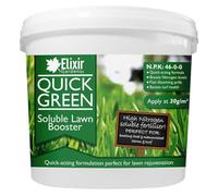 Elixir Gardens Urea 46-0-0 QuickGreen soluble Lawn booster | 1kg 2kg 3kg 4kg 5kg 10kg 15kg 20kg 25kg | High Nitrogen Grass Fertiliser Feed | Supplied in a Bag or Tub | 20kg Tub