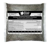 Elixir Gardens | Volcanic Rock Dust Organic Fertiliser | Soil Re-Mineraliser and Compost Activator | 10kg Bag