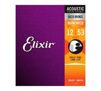 Elixir Light Acoustic Guitar Strings 12-53 (NEW)
